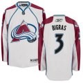 Colorado Avalanche #3 Chris Bigras Authentic White Away NHL Jersey