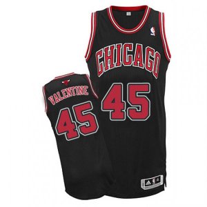 Adidas Chicago Bulls #45 Denzel Valentine Authentic Black Alternate NBA Jersey