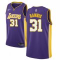 Los Angeles Lakers #31 Kurt Rambis Authentic Purple NBA Jersey - Icon Edition