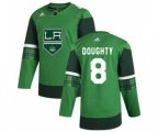 Los Angeles Kings #8 Drew Doughty 2020 St. Patrick's Day Stitched Hockey Jersey Green