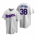 Nike Texas Rangers #38 Danny Santana White Cooperstown Collection Home Stitched Baseball Jersey