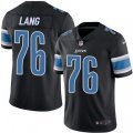 Detroit Lions #76 T.J. Lang Limited Black Rush Vapor Untouchable NFL Jersey