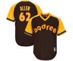 San Diego Padres Austin Allen Replica Brown Alternate Cooperstown Cool Base Baseball Player Jersey