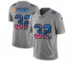 Chicago Bears #32 David Montgomery Multi-Color 2020 NFL Crucial Catch NFL Jersey Greyheather