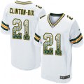 Green Bay Packers #21 Ha Clinton-Dix Elite White Road Drift Fashion NFL Jersey