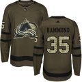 Colorado Avalanche #35 Andrew Hammond Authentic Green Salute to Service NHL Jersey