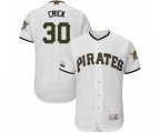 Pittsburgh Pirates Kyle Crick White Alternate Authentic Collection Flex Base Baseball Player Jersey