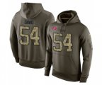 Tampa Bay Buccaneers #54 Lavonte David Green Salute To Service Pullover Hoodie