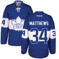 Toronto Maple Leafs #34 Auston Matthews Premier Royal Blue 2017 Centennial Classic NHL Jersey