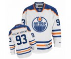 Edmonton Oilers #93 Ryan Nugent-Hopkins Authentic White Away NHL Jersey