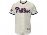 Philadelphia Phillies Blank White Stitched 2016 Fashion Stars & Stripes Flex Base Baseball Jersey