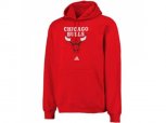 Adidas Chicago Bulls Red Logo Pullover Hoodie Sweatshirt