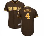San Diego Padres #4 Wil Myers Brown Alternate Flex Base Authentic Collection Baseball Jersey