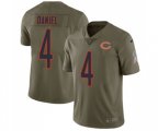 Chicago Bears #4 Chase Daniel Limited Olive 2017 Salute to Service Football Jersey