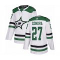 Dallas Stars #27 Erik Condra Authentic White Away NHL Jersey