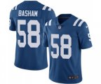 Indianapolis Colts #58 Tarell Basham Royal Blue Team Color Vapor Untouchable Limited Player Football Jersey