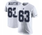 Dallas Cowboys #63 Marcus Martin White Rush Pride Name & Number T-Shirt
