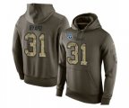 Tennessee Titans #31 Kevin Byard Green Salute To Service Pullover Hoodie