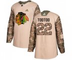 Chicago Blackhawks #22 Jordin Tootoo Authentic Camo Veterans Day Practice NHL Jersey
