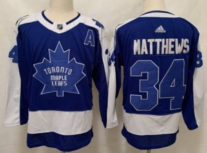 Toronto Maple Leafs #34 Auston Matthews Blue 2020-21 Special Edition Breakaway Player Jersey