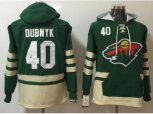 Minnesota Wild #40 Devan Dubnyk Green Name & Number Pullover NHL Hoodie