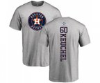 Houston Astros #60 Dallas Keuchel Ash Backer T-Shirt