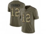 Dallas Cowboys #12 Roger Staubach Limited Olive Camo 2017 Salute to Service NFL Jersey