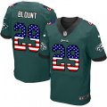 Philadelphia Eagles #29 LeGarrette Blount Midnight Green Home USA Flag Fashion NFL Jerseyy
