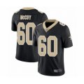 New Orleans Saints #60 Erik McCoy Limited Black Therma Long Sleeve Football Jersey