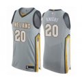 Cleveland Cavaliers #20 Brandon Knight Authentic Gray Basketball Jersey - City Edition