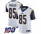 Los Angeles Rams #85 Jack Youngblood White Vapor Untouchable Limited Player 100th Season Football Jersey