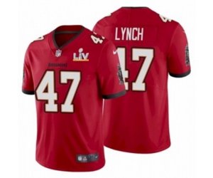Tampa Bay Buccaneers #47 John Lynch Red 2021 Super Bowl LV Jersey