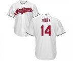 Cleveland Indians #14 Larry Doby Replica White Home Cool Base Baseball Jersey