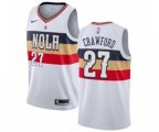 New Orleans Pelicans #27 Jordan Crawford White Swingman Jersey - Earned Edition