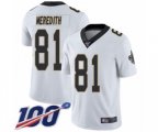 New Orleans Saints #81 Cameron Meredith White Vapor Untouchable Limited Player 100th Season Football Jersey