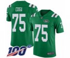 New York Jets #75 Chuma Edoga Limited Green Rush Vapor Untouchable 100th Season Football Jersey