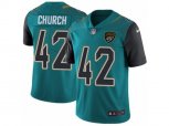 Jacksonville Jaguars #42 Barry Church Vapor Untouchable Limited Teal Green Team Color NFL Jersey
