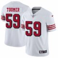 San Francisco 49ers #59 Korey Toomer Limited White Rush Vapor Untouchable NFL Jersey