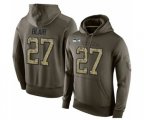 Seattle Seahawks #27 Marquise Blair Green Salute To Service Pullover Hoodie