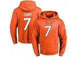 Denver Broncos #7 John Elway Orange Name & Number Pullover NFL Hoodie