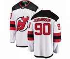 New Jersey Devils #90 Marcus Johansson Fanatics Branded White Away Breakaway Hockey Jersey