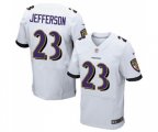 Baltimore Ravens #23 Tony Jefferson Elite White Football Jersey