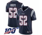 New England Patriots #52 Elandon Roberts Navy Blue Team Color Vapor Untouchable Limited Player 100th Season Football Jersey