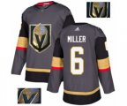 Vegas Golden Knights #6 Colin Miller Authentic Gray Fashion Gold NHL Jersey
