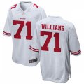 San Francisco 49ers #71 Trent Williams Nike White Vapor Limited Player Jersey
