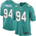 Miami Dolphins #94 Lawrence Timmons Game Aqua Green Team Color NFL Jersey