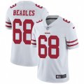 San Francisco 49ers #68 Zane Beadles White Vapor Untouchable Limited Player NFL Jersey
