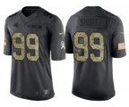 Carolina Panthers #99 Kawann Short Stitched Black NFL Salute to Service Limited Jerseys
