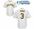 Pittsburgh Pirates Cole Tucker Replica White Home Cool Base Baseball Player Jersey