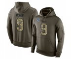 Tennessee Titans #9 Steve McNair Green Salute To Service Pullover Hoodie